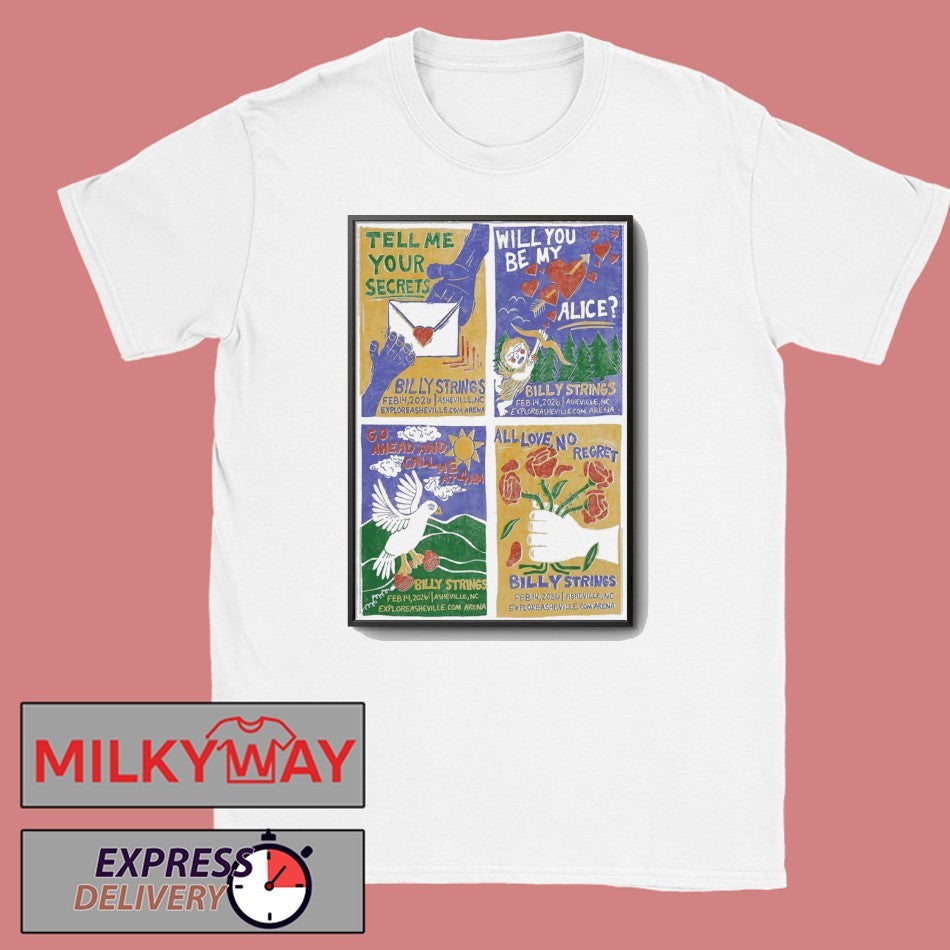 Billy Strings In Asheville NC On Feb 10-14 2026 Poster shirt