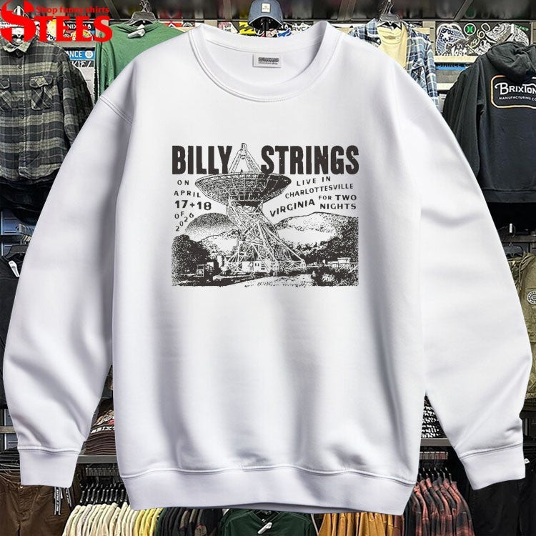 Billy Strings Live In Charlottesville Virginia For Two Nights April 17 18 2026 T-Shirt