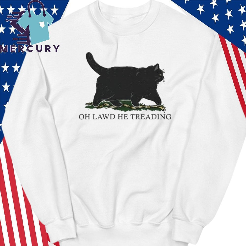 Black Cat oh lawd he treading vintage shirt