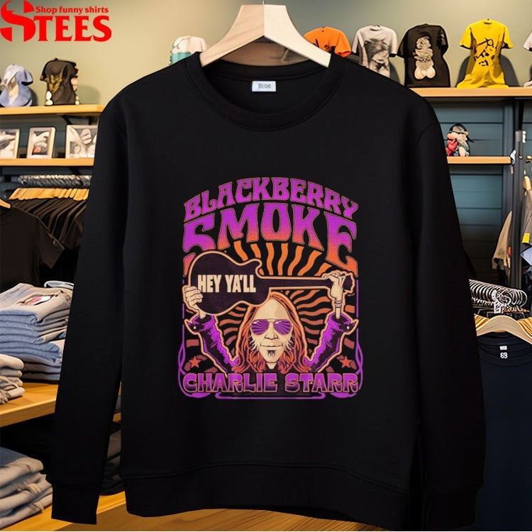 Blackberry Smoke Charlie Starr Hey Ya’ll Guitar T-shirts