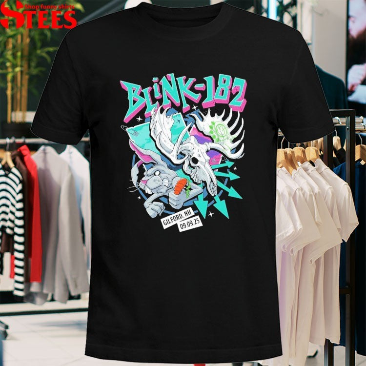 Blink 182 Gilford NH 09 9 2025 Bunny T-shirts