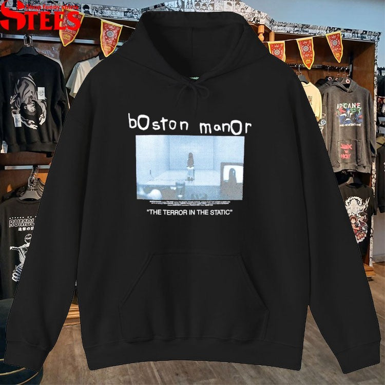 Boston Manor The Terror In The Static Halloween T-shirts