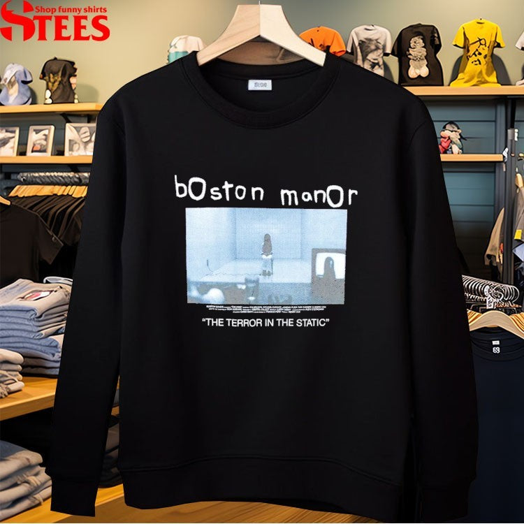 Boston Manor The Terror In The Static Halloween T-shirts