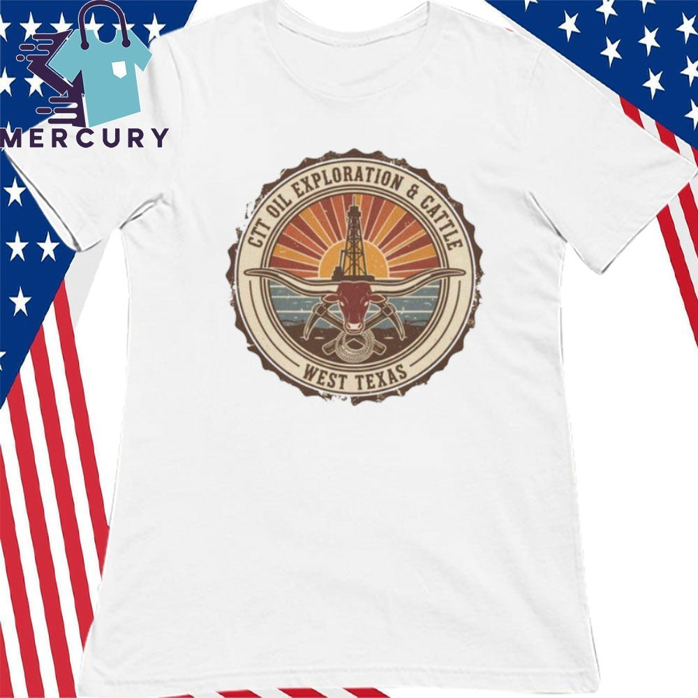 CTT Oil Exploration & Cattle West Texas Graphic Shirt Landman