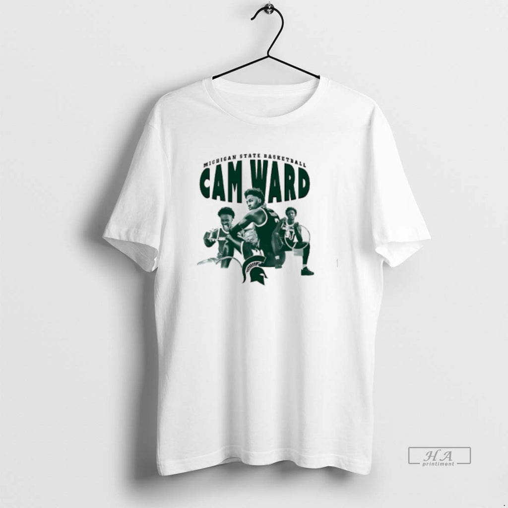 Official Cam Ward Michigan State Spartans Player Collage T-Shirts, Hoodie, Sweatshirt | CoreVibeTees.com