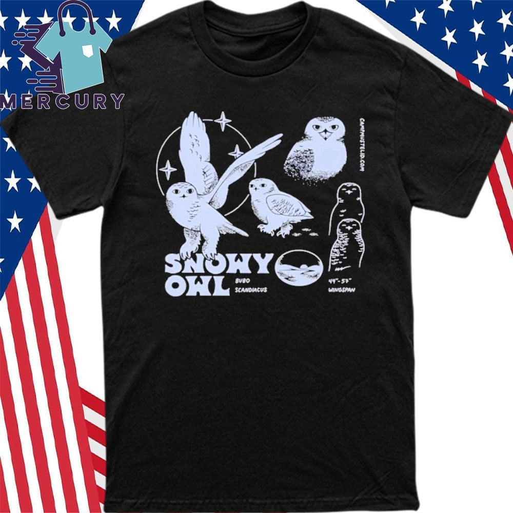 Camp Mustelid Snowy Owl Boxy Shirt