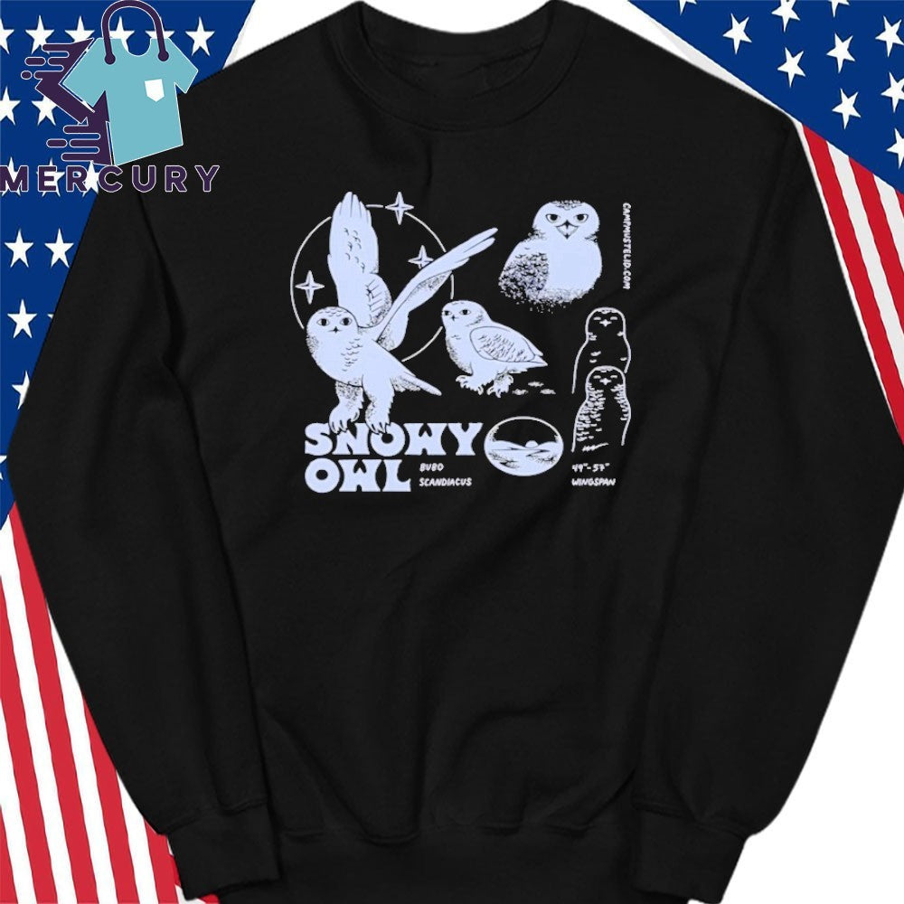 Camp Mustelid Snowy Owl Boxy Shirt
