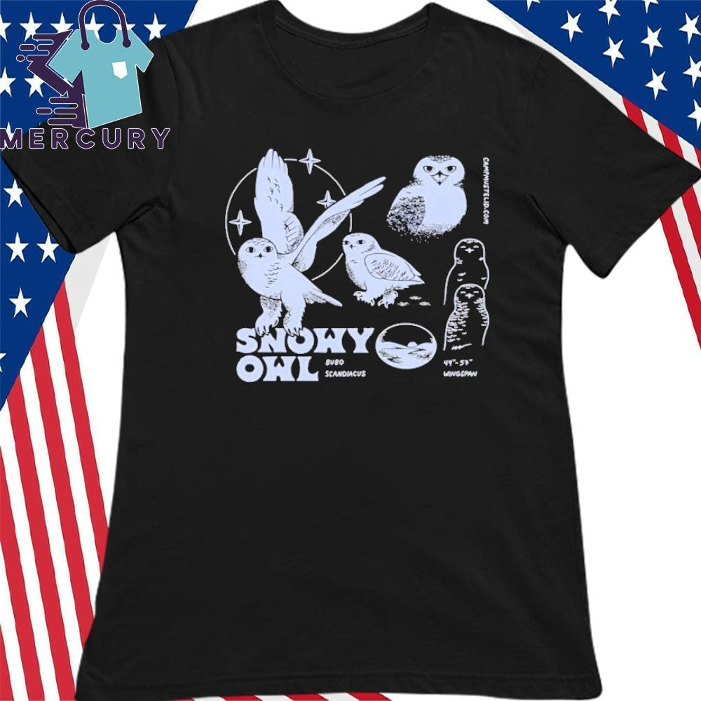 Camp Mustelid Snowy Owl Boxy Shirt