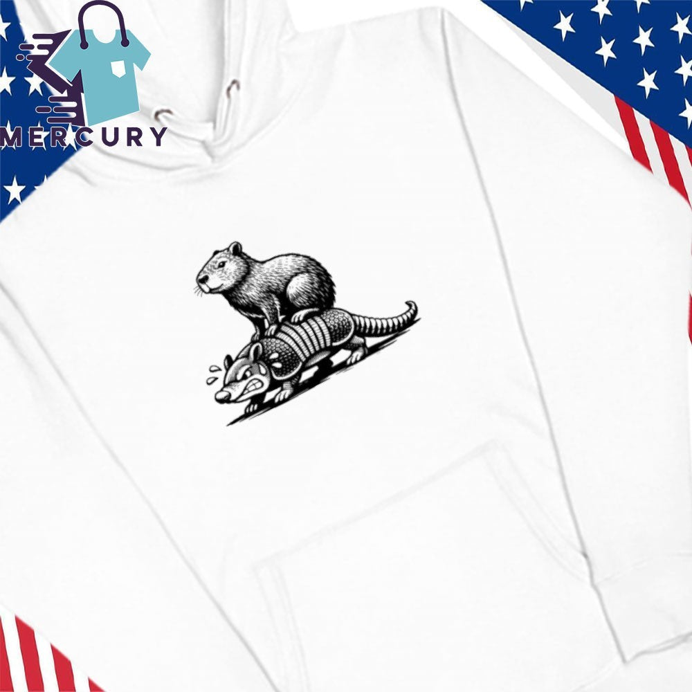 Capybara Riding Armadillo Shirt