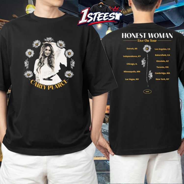 Carly Pearce Honest Woman Daisy Tour 2026 T-Shirts