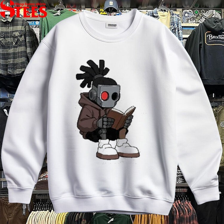 Cat Burns Robot T-shirts