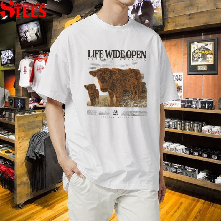 Cboystv Life Wide Open Bobby Drywall American Outdoors T-shirts