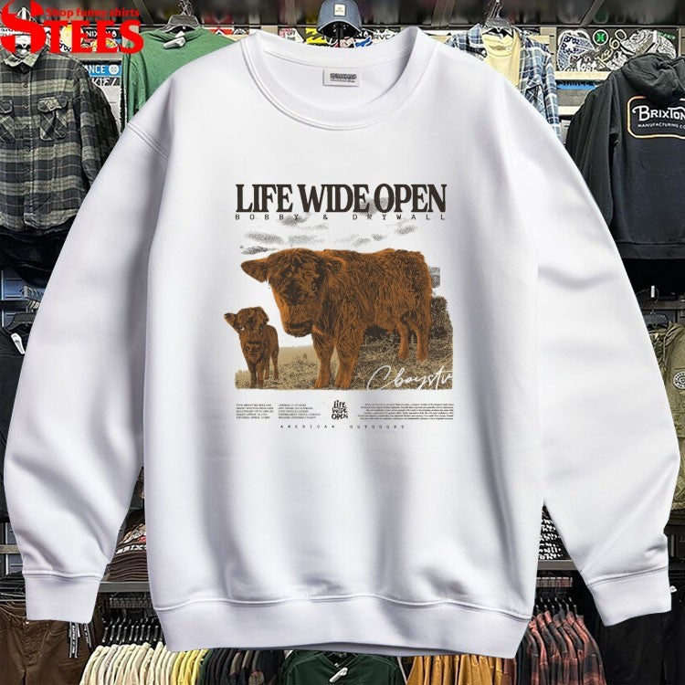 Cboystv Life Wide Open Bobby Drywall American Outdoors T-shirts