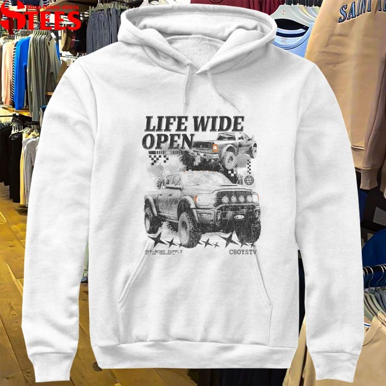 Cboystv Life Wide Open Prospector Whiteout T-shirts