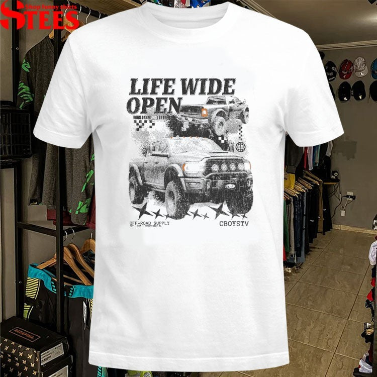 Cboystv Life Wide Open Prospector Whiteout T-shirts