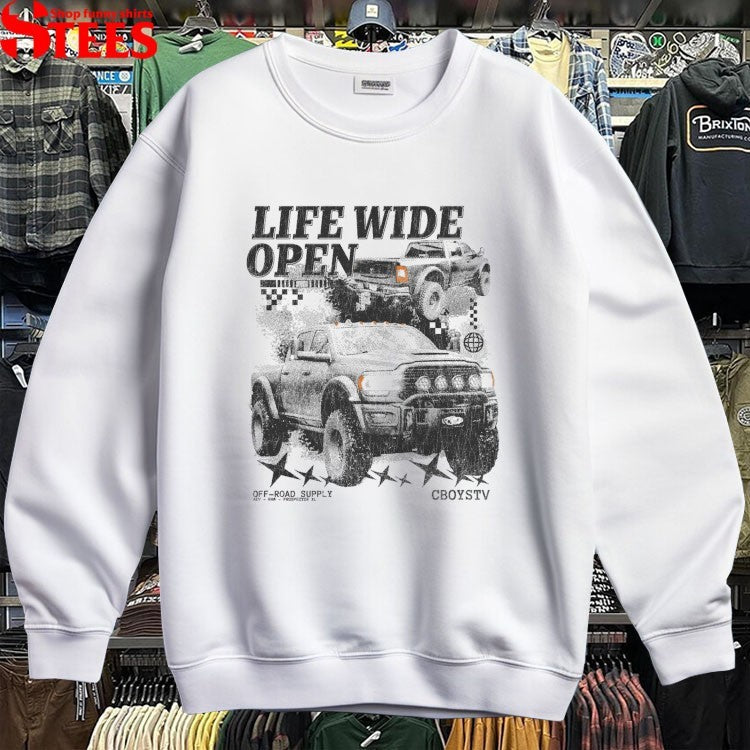 Cboystv Life Wide Open Prospector Whiteout T-shirts