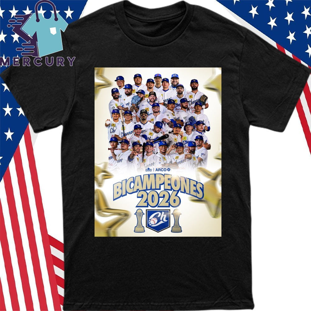 Charros de Jalisco Beisbol Bicampeones Liga Mexicana Del Pacifico 2026 Shirt
