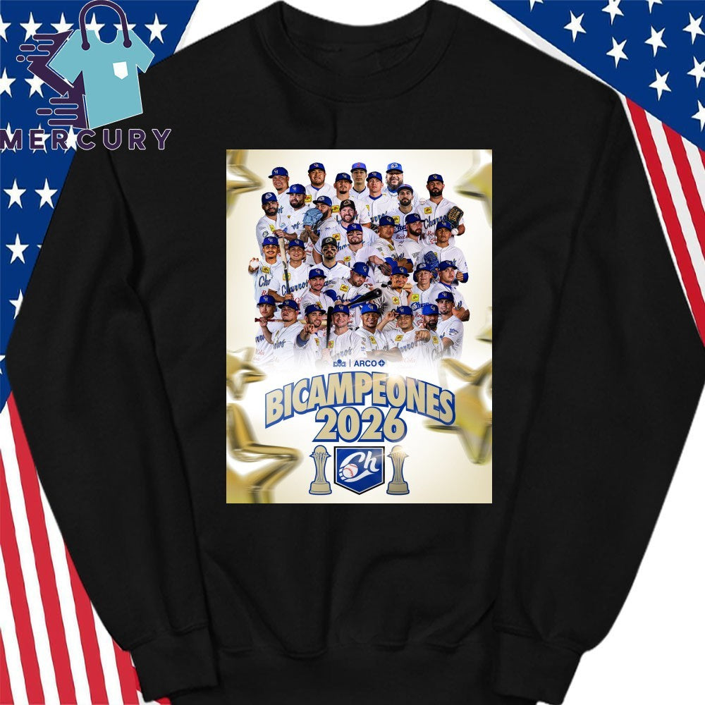 Charros de Jalisco Beisbol Bicampeones Liga Mexicana Del Pacifico 2026 Shirt