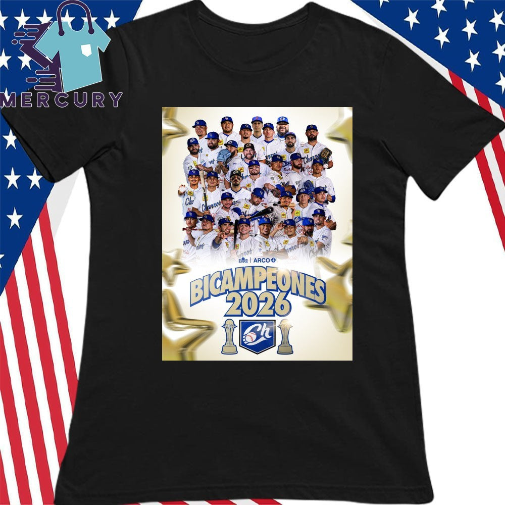 Charros de Jalisco Beisbol Bicampeones Liga Mexicana Del Pacifico 2026 Shirt