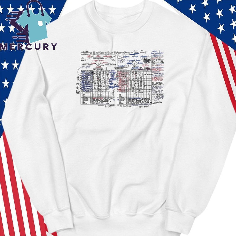 Chicago Cubs Pat Hughes Scorecard Shirt