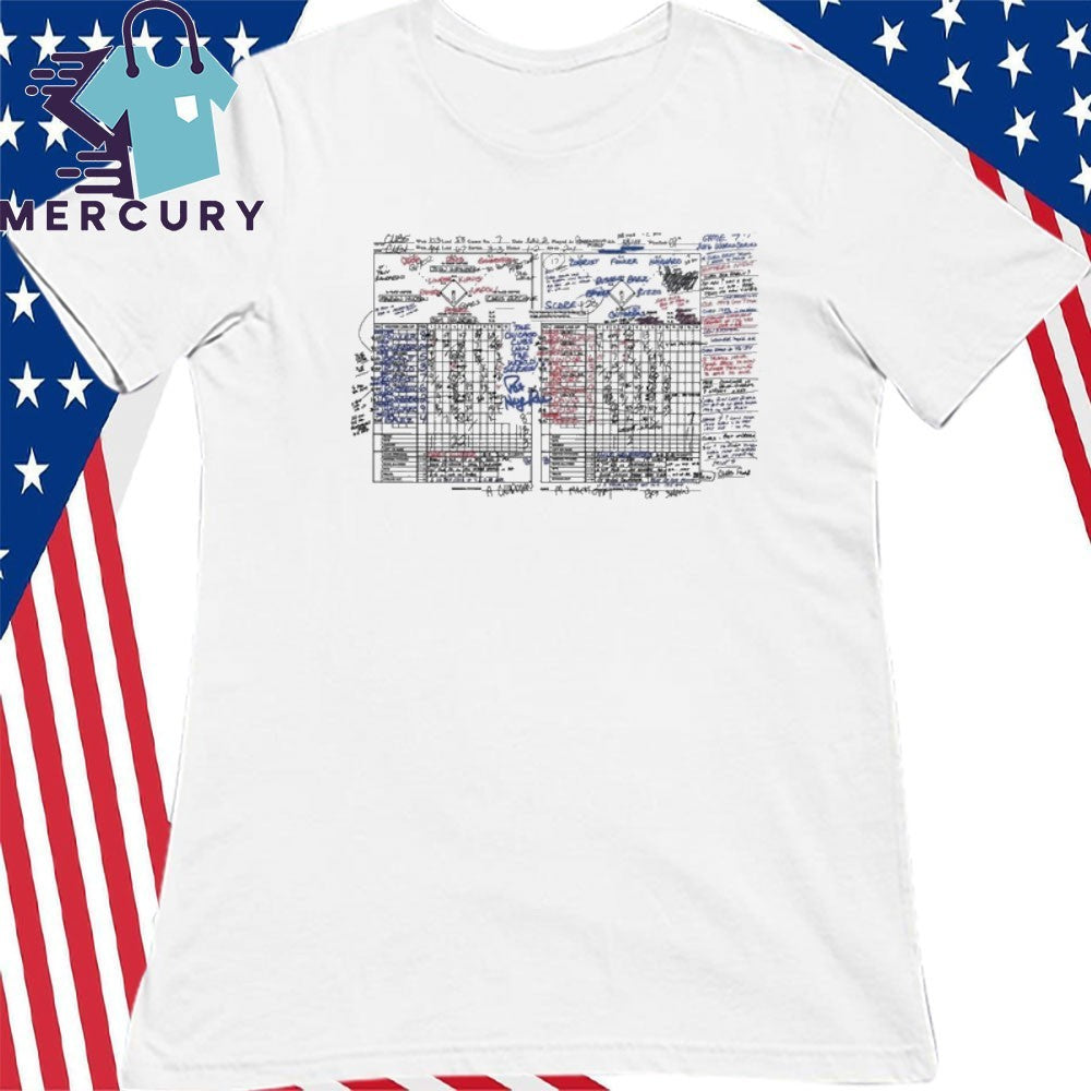 Chicago Cubs Pat Hughes Scorecard Shirt