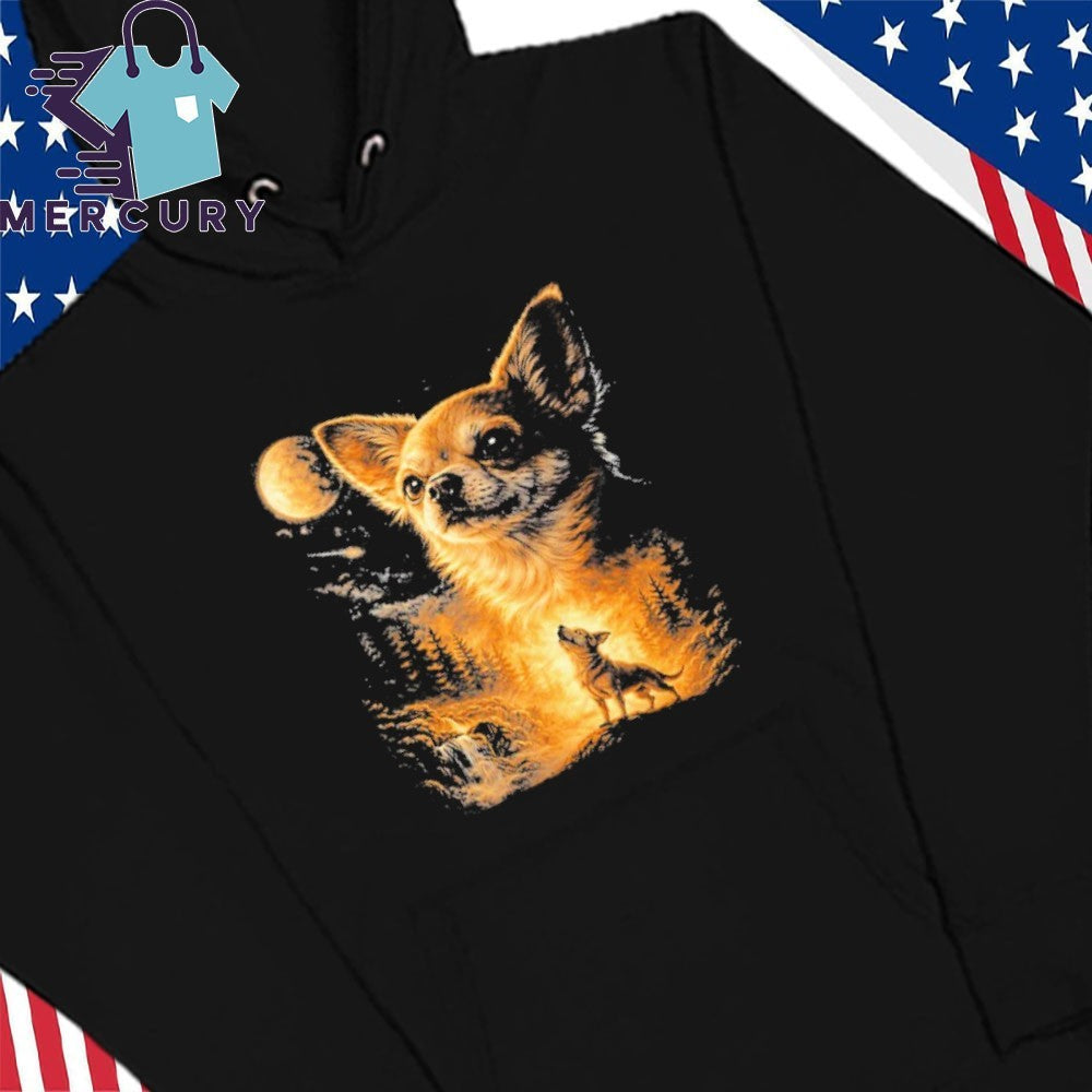 Chihuahua Howling To The Moon Shirt