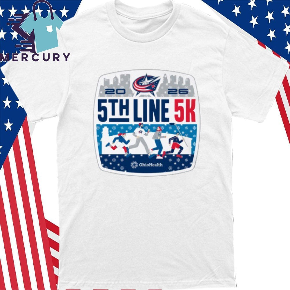 Columbus Blue Jackets 5th line 5K 2026 Shirt