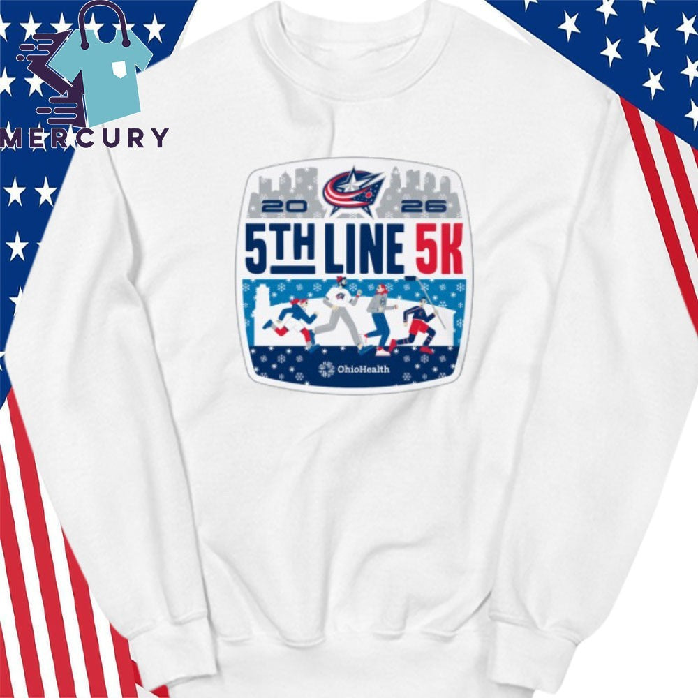 Columbus Blue Jackets 5th line 5K 2026 Shirt