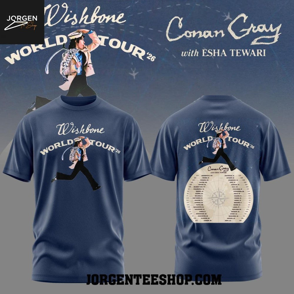 Conan Gray ft Esha Tewari Wishbone World Tour 2026 Shirt