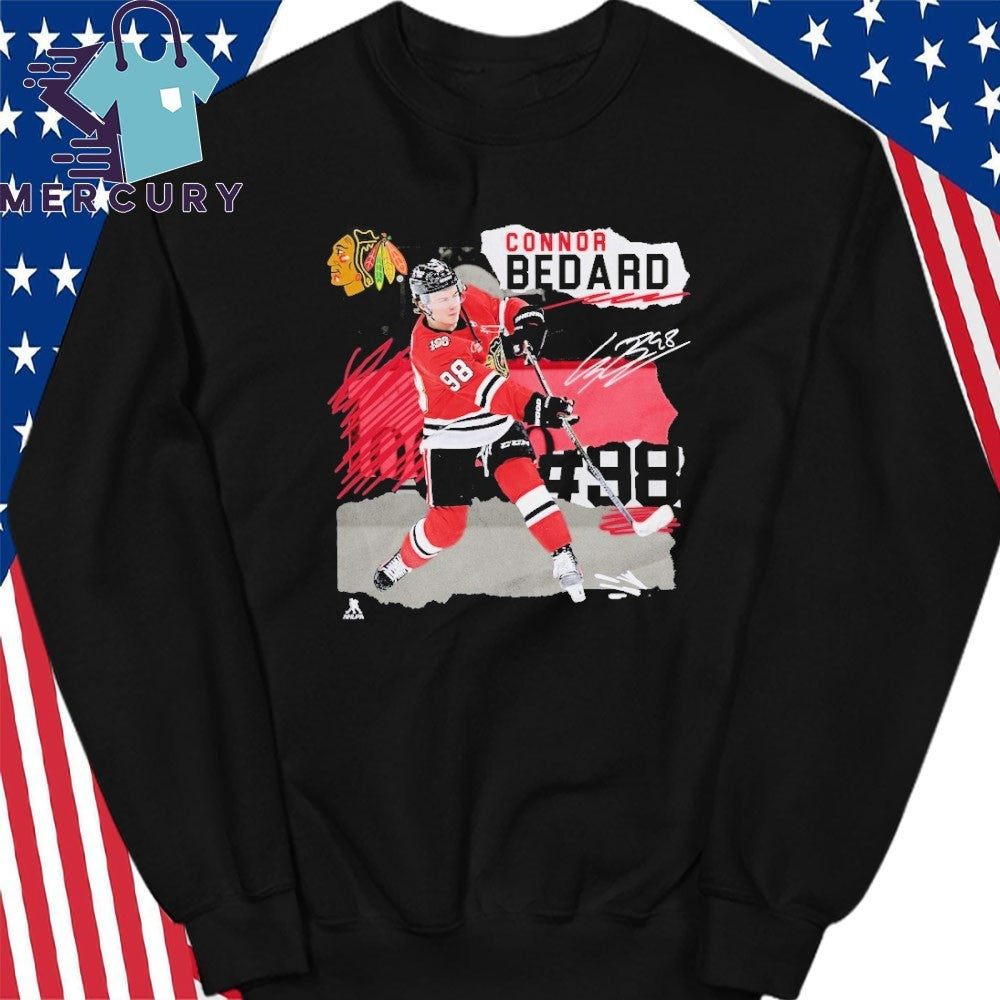 Connor Bedard Chicago Blackhawks Fresh Ice Shirt