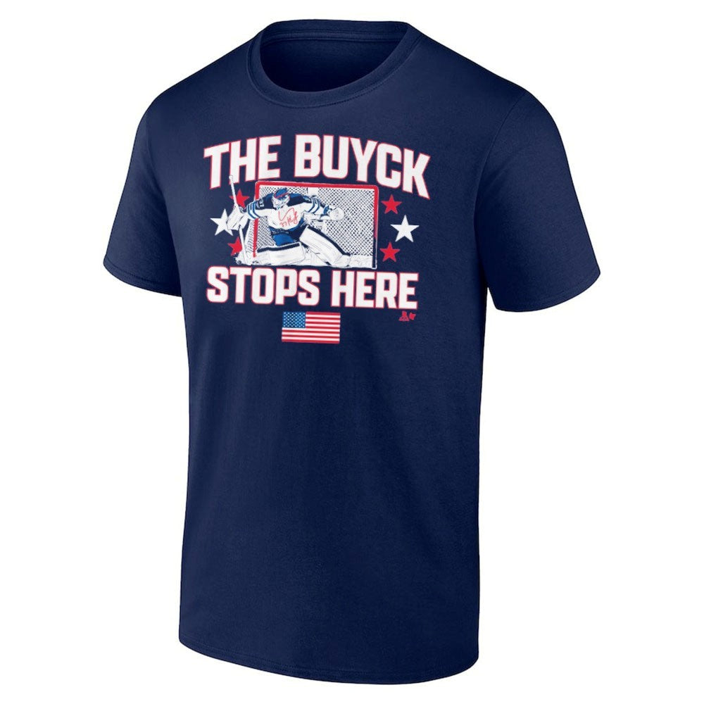 Connor Hellebuyck The Buyck Stops Here Shirt