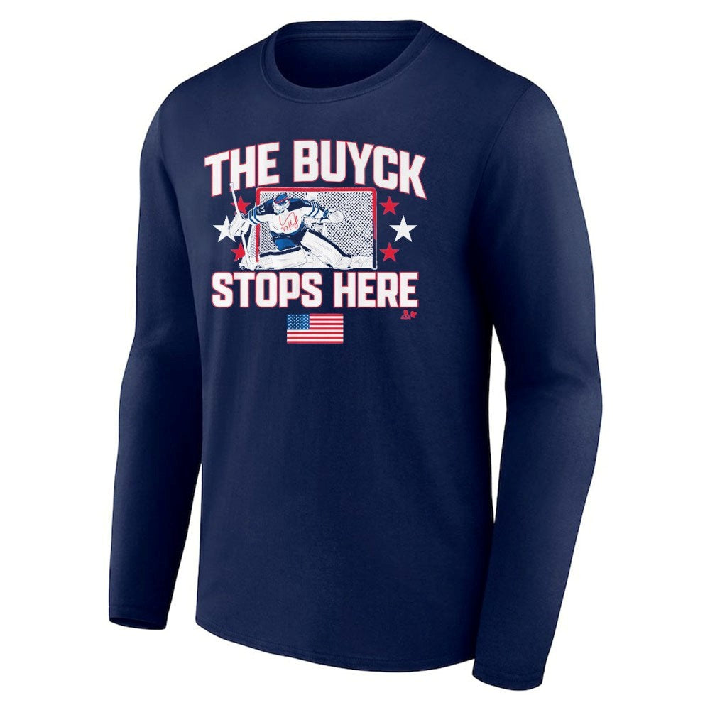 Connor Hellebuyck The Buyck Stops Here Shirt