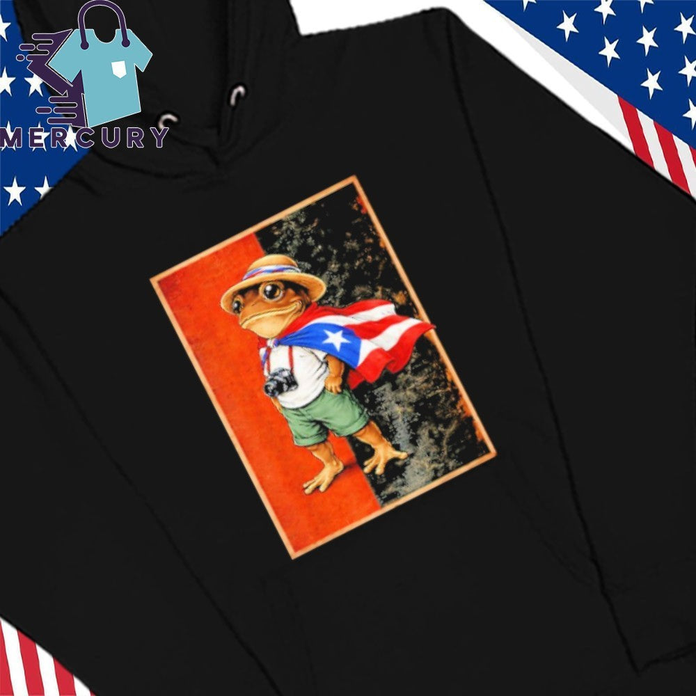 Coqui Frog Puerto Rico Flag Puerto Rican Taino Boricua Shirt