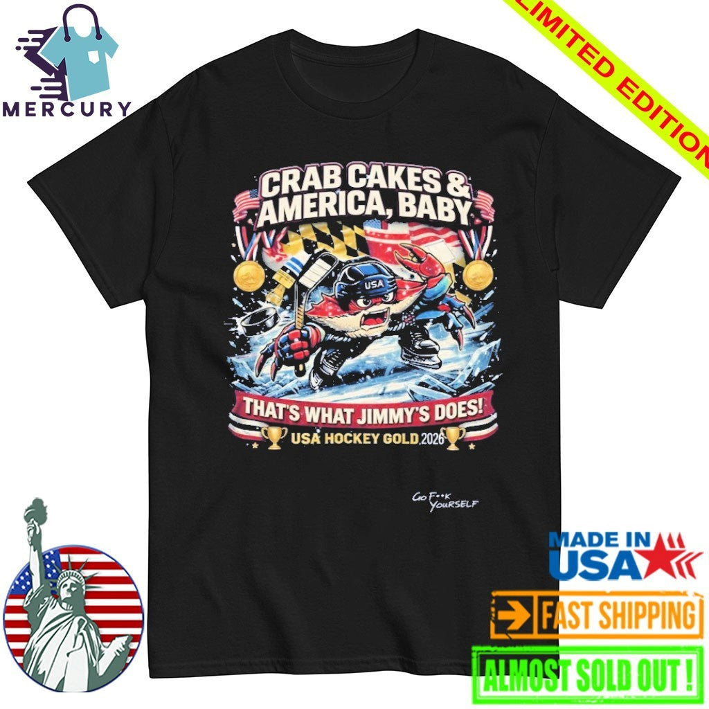 Crab Cakes & America Baby Usa Hockey Gold 2026 Shirt