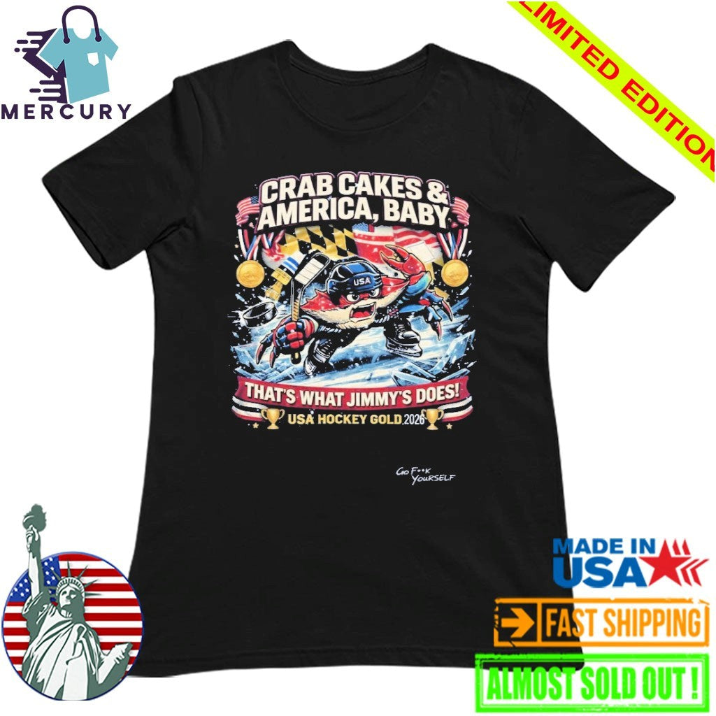 Crab Cakes & America Baby Usa Hockey Gold 2026 Shirt