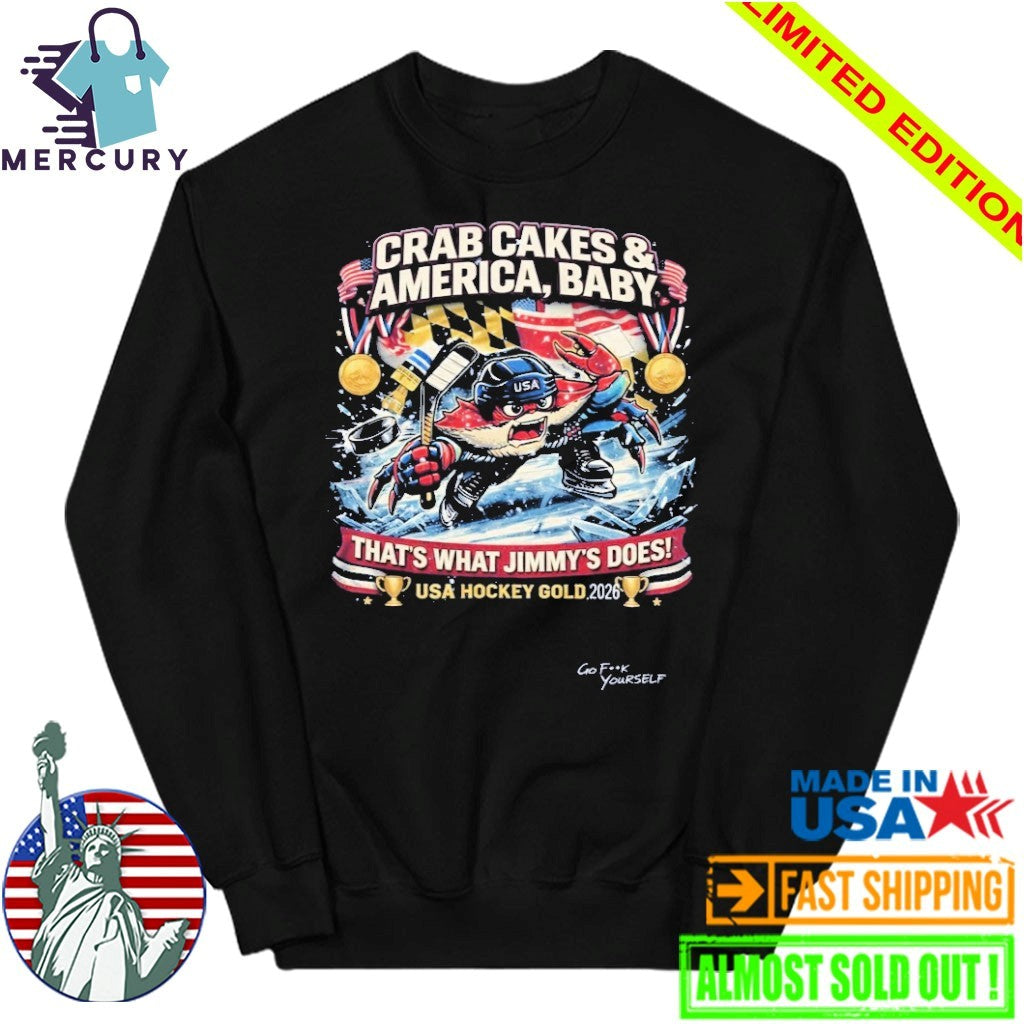 Crab Cakes & America Baby Usa Hockey Gold 2026 Shirt