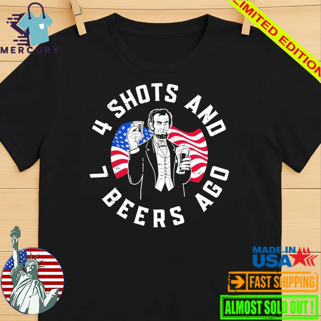 Crews Control 4 Shots And 7 Beers Ago Shirt