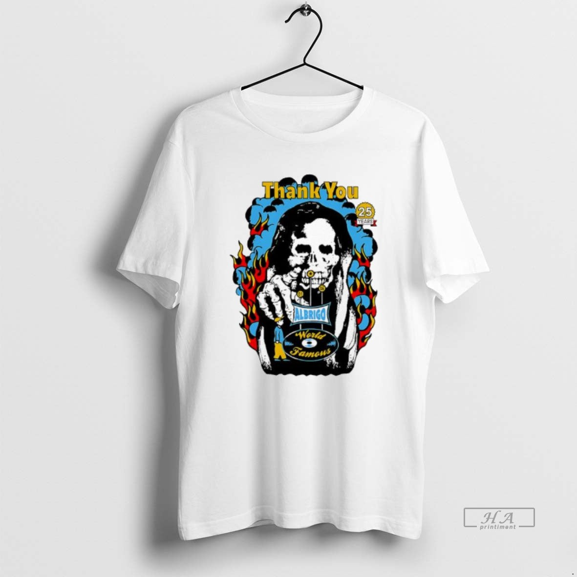Official Daniel Albrigo World Famous Celebrating 25 Years Thank You T-Shirts, Hoodie, Sweatshirt | CoreVibeTees.com