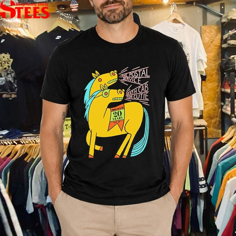 Death Cab For Cutie The Postal Service 20 Years Two Headed Horse T-shirts