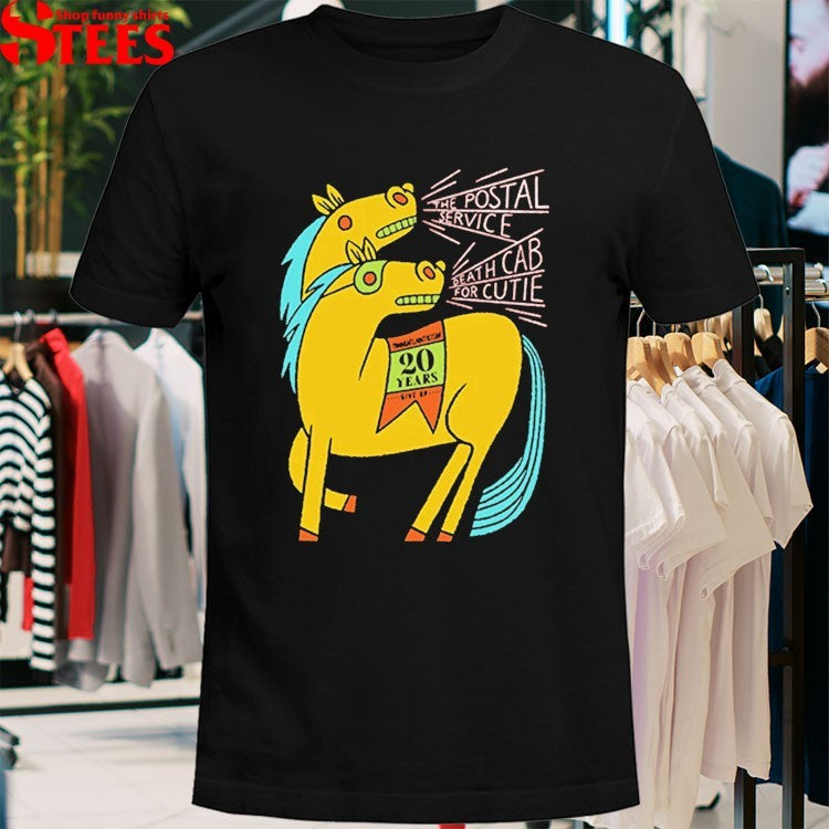 Death Cab For Cutie The Postal Service 20 Years Two Headed Horse T-shirts