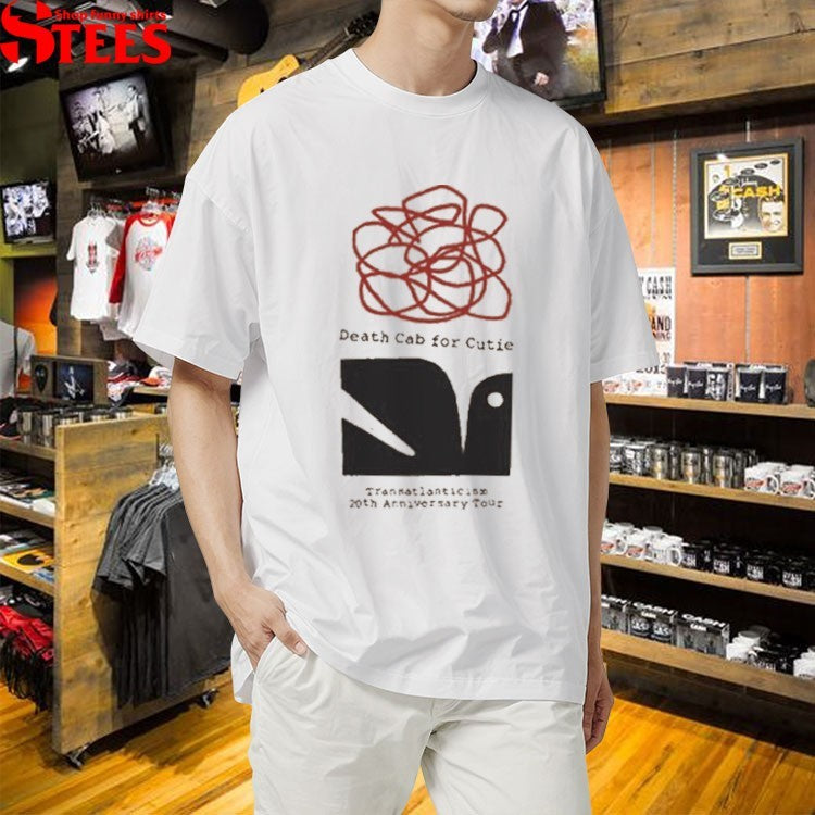 Death Cab For Cutie Typewriter 20th Anniversary Tour T-shirts