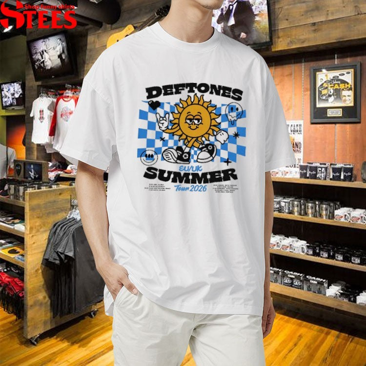 Deftones Summer 2026 Tour EU And UK The Sun T-shirts