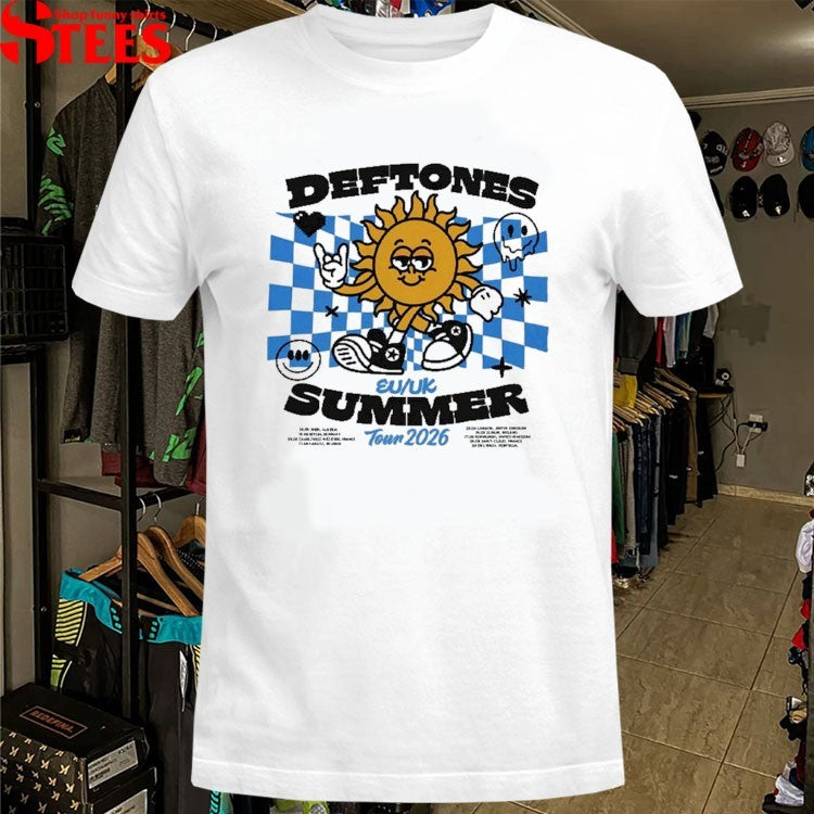 Deftones Summer 2026 Tour EU And UK The Sun T-shirts