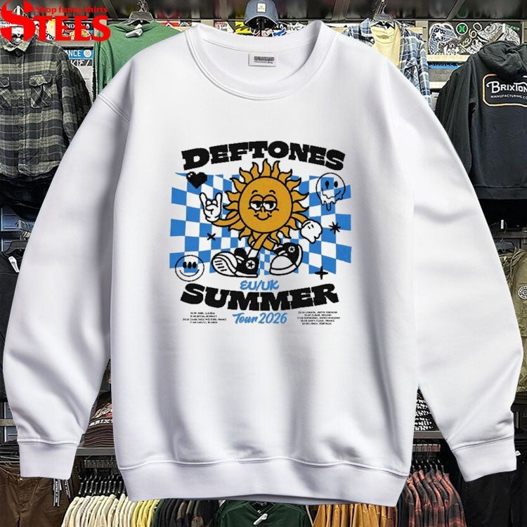 Deftones Summer 2026 Tour EU And UK The Sun T-shirts