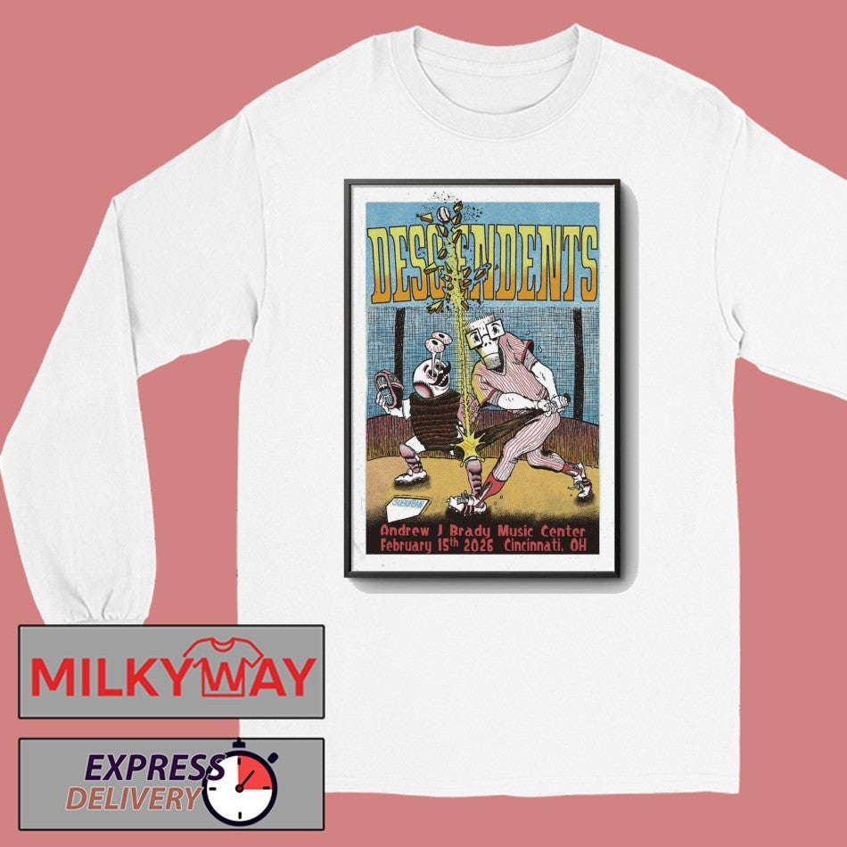 Descendents Cincinnati OH February 15 2026 Poster shirt