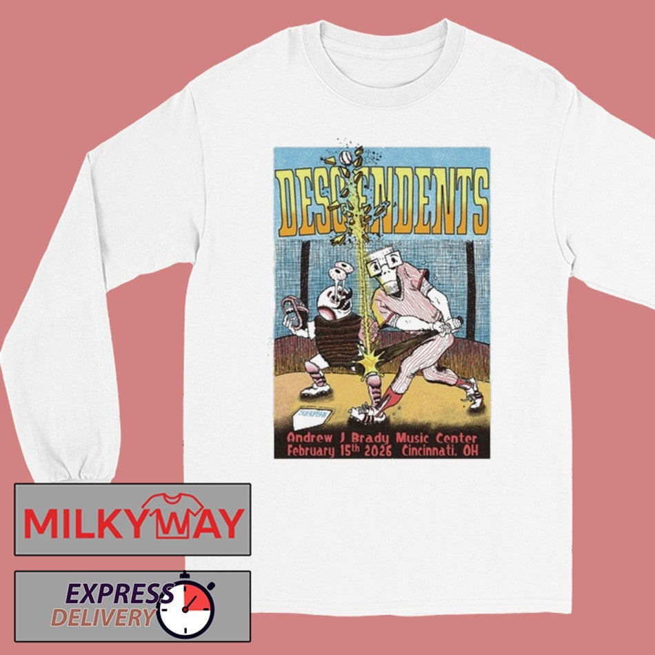 Descendents Feb 15 2026 The Andrew J Brady Music Center in Cincinnati OH Shirt