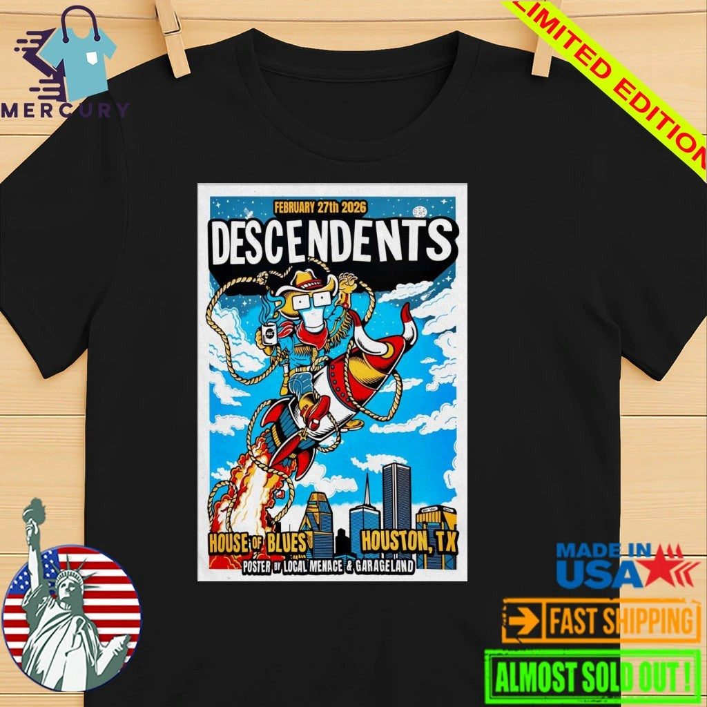 Descendents Feb 27 2026 House Of Blues Houston TX Poster Shirt