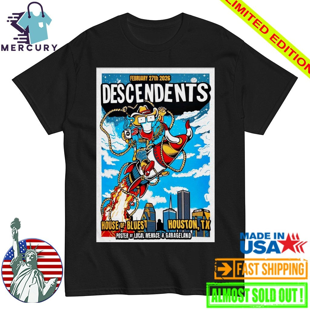 Descendents Feb 27 2026 House Of Blues Houston TX Poster Shirt
