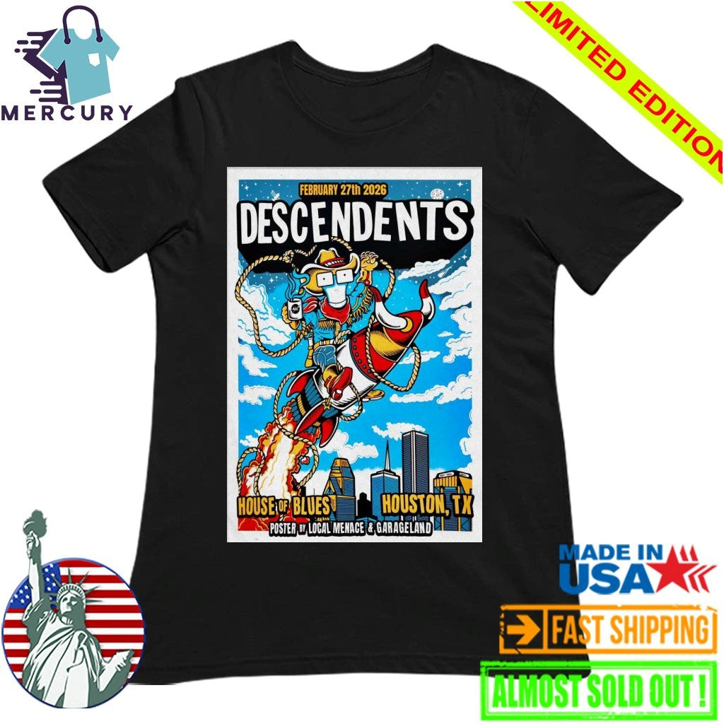 Descendents Feb 27 2026 House Of Blues Houston TX Poster Shirt
