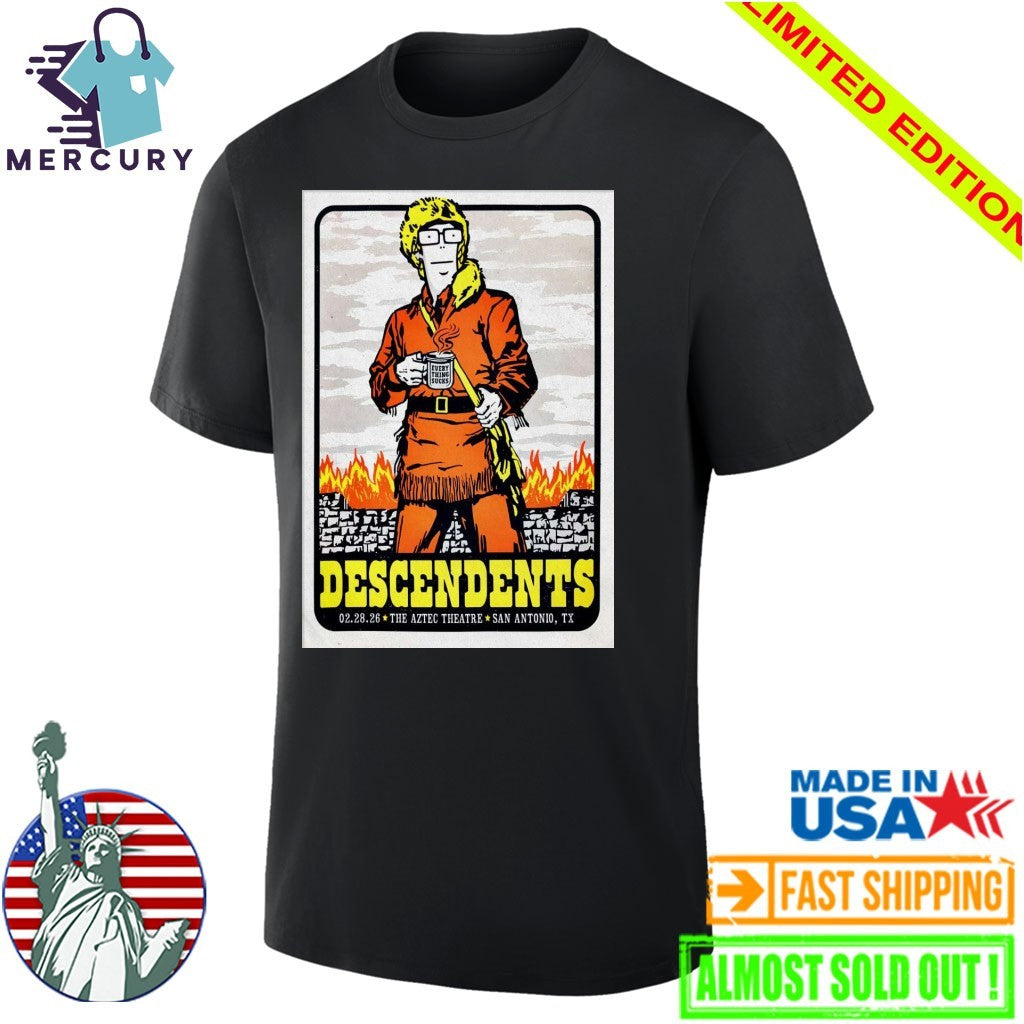 Descendents Feb 28 2026 San Antonio TX Poster Shirt